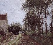 Camille Pissarro Farm Road side oil painting